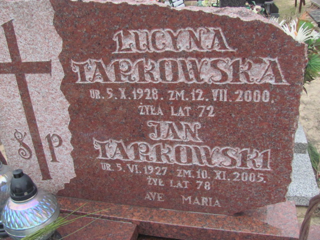 Jan Tarkowski 1927 Lipno Złotopole - Grobonet - Wyszukiwarka osób pochowanych