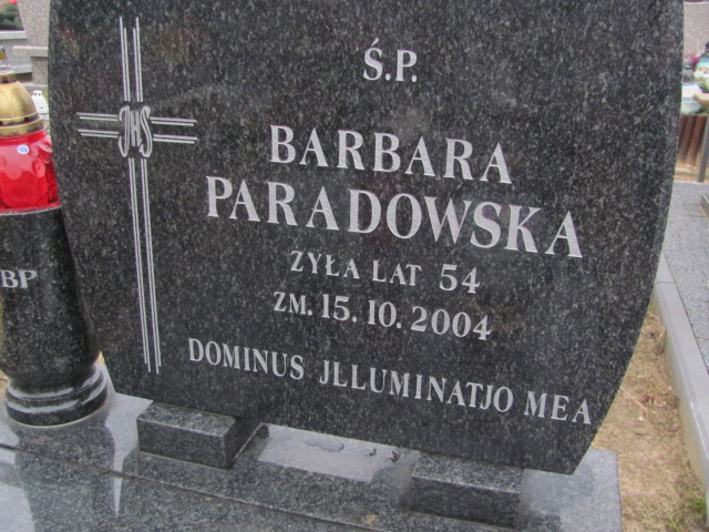 Barbara Paradowska Wicha 1950 Lipno Złotopole - Grobonet - Wyszukiwarka osób pochowanych