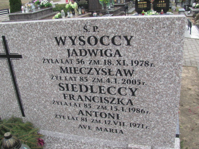 Franciszka Siedlecka 1900 Lipno Złotopole - Grobonet - Wyszukiwarka osób pochowanych