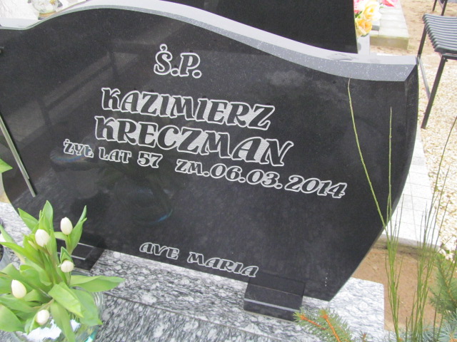 Kazimierz Kreczman 1957 Lipno Złotopole - Grobonet - Wyszukiwarka osób pochowanych